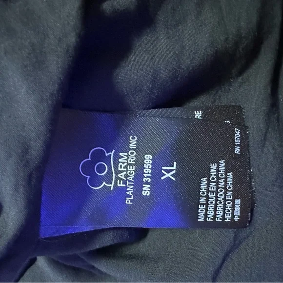 NWT RARE Farm Rio Sunny Mood Sequin Maxi Dress Black Gold Extra Large XL - Picture 16 of 16